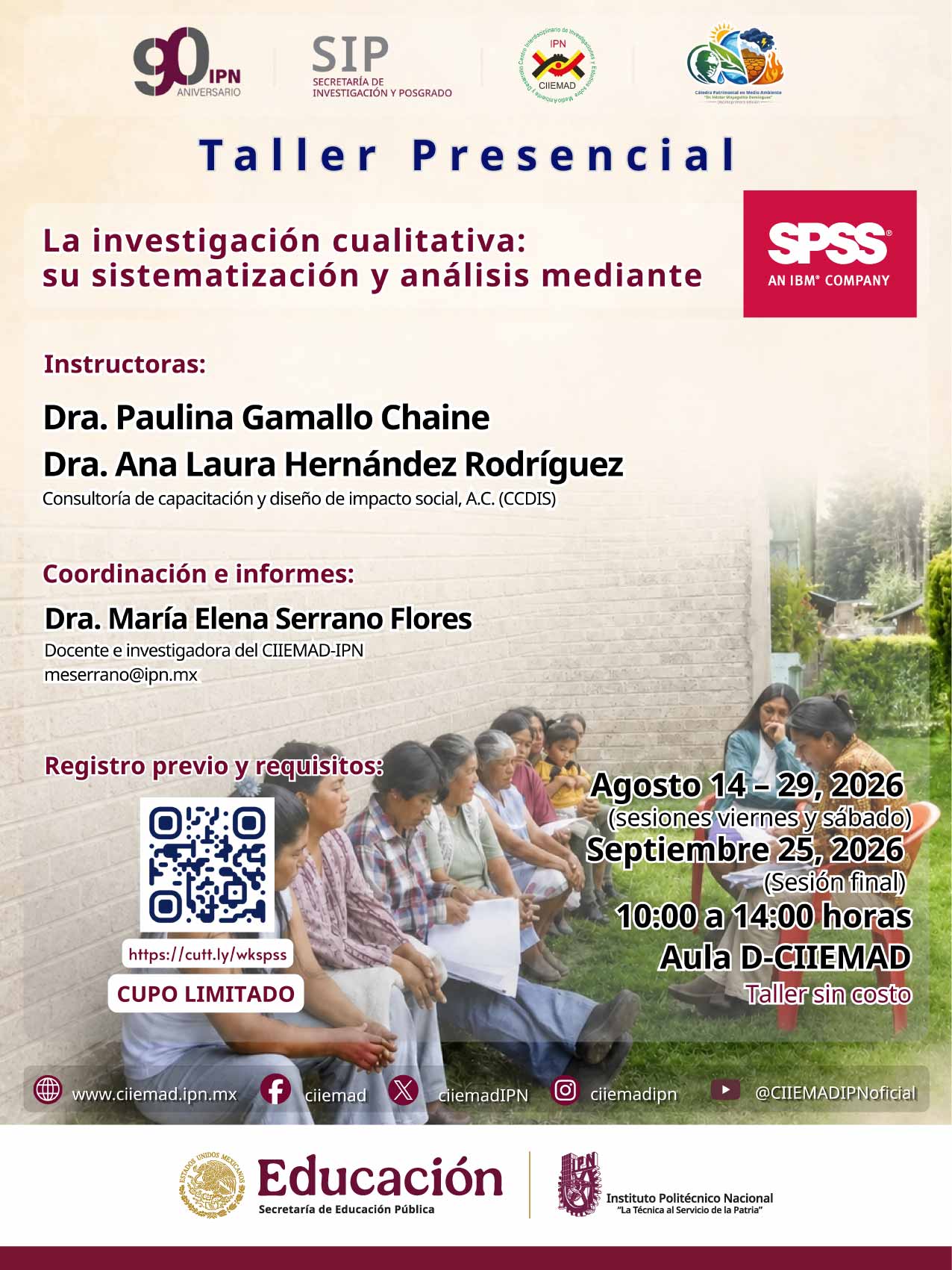 Taller  - La Investigación Cualitativa: su sistematización y análisis mediante SPSS